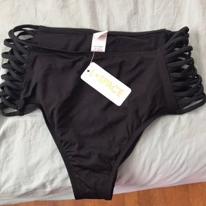 Black bikini bottom NEVER worn